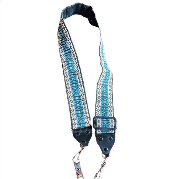 Bags Vintage Camera Guitar Strap Boho Hippie Woven Fabric Adjustable